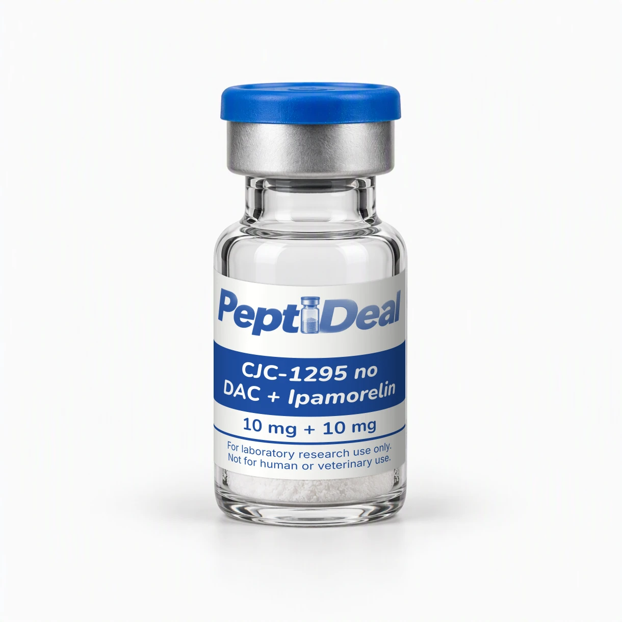 PeptiDeal vial: CJC-1295 no DAC + Ipamorelin 10 mg + 10 mg